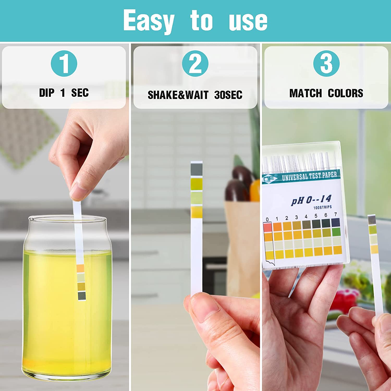 100 Strips 0-14 PH Alkaline Ac - огляд і ціна Water Testing Kit
