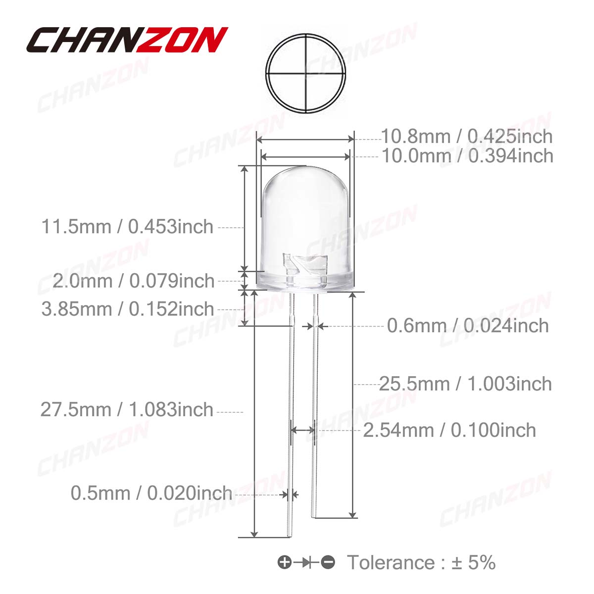 10pcs 10mm IR LED Emitting Dio - огляд і ціна Science And Hobby