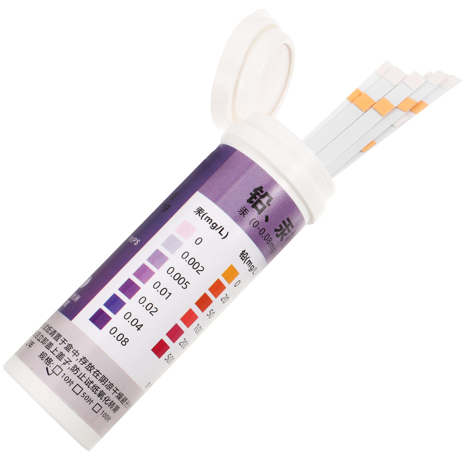 10Pcs Heavy Metal Test Paper L - огляд і ціна Water Testing Kit